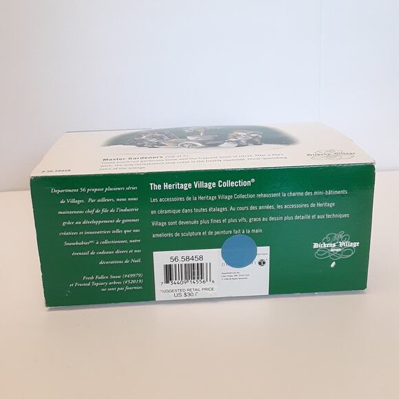 Dept 56 Dickens Village Series Master Gardeners Figurine 2pc Set Christmas 1999 - Picture 7 of 7